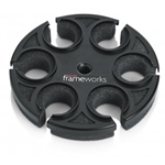 Frameworks   GFW-MIC-6TRAY  Tray to Hold 6 Mics on Top of a Mic Stand