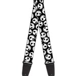 Buckle-Down   GS-WDY036  Nightmare Before Christmas Jack Expressions Black White Guitar Strap