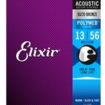 Elixir   11100  Medium Acoustic 80/20 Bronze Polyweb Strings