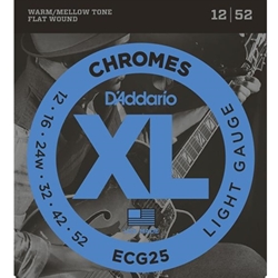 Daddario   ECG25  Flatwound Lite Chromes