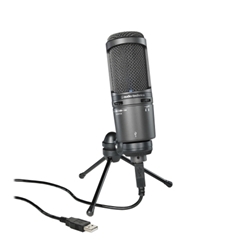 Audio-Technica AT2020 Side-Address Cardioid Condenser Mic With