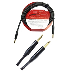 PROformance   USAGTR10R  10' USA Premium Instrument Cable RA End