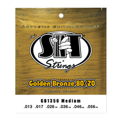 SIT   GB1356  Golden Bronze Medium 13-56 Acoustic Set